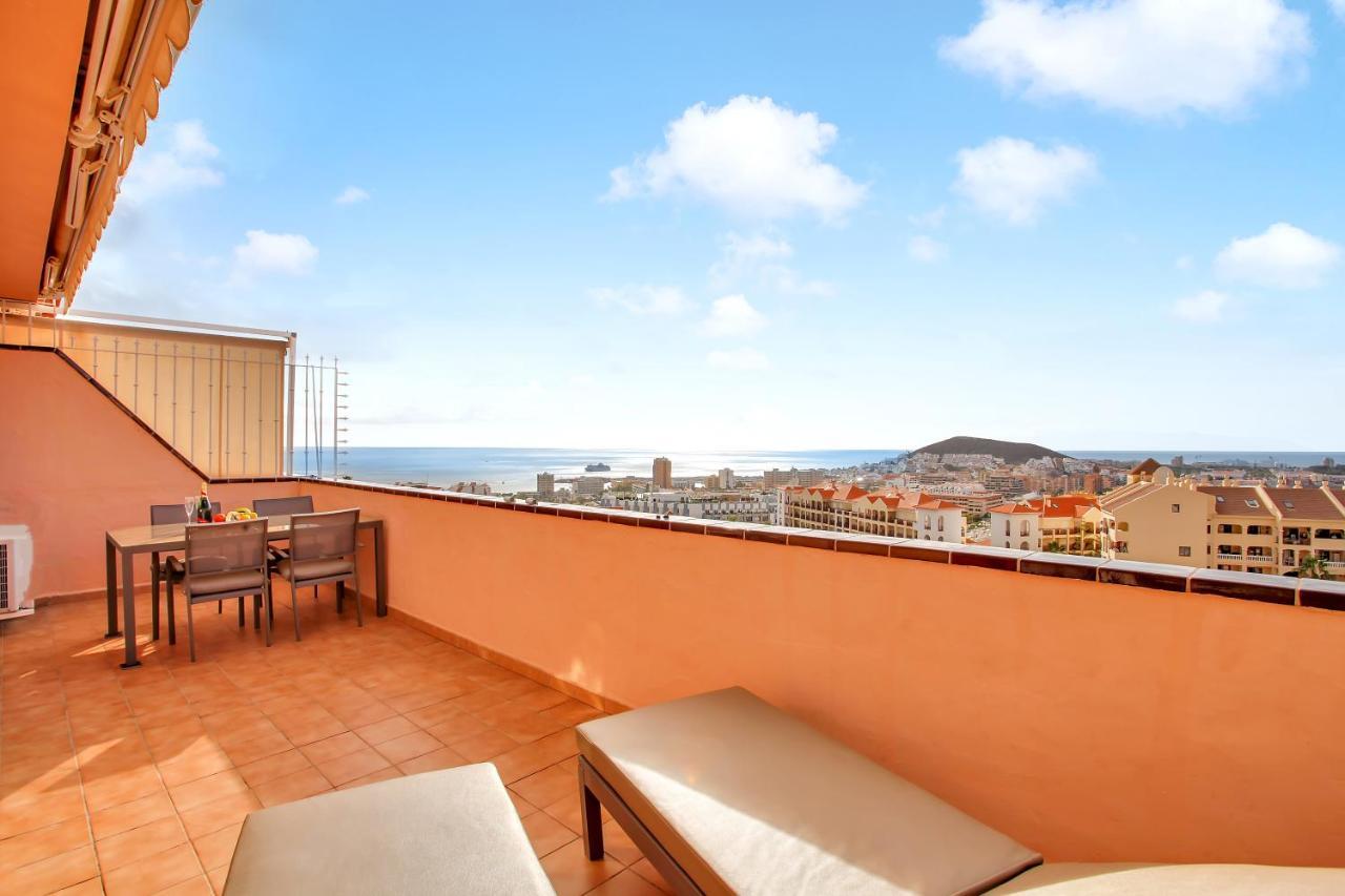 Top Floor, Sea View, Huge Terrace, Heated Pool, Garage Лос-Крістіанос Екстер'єр фото