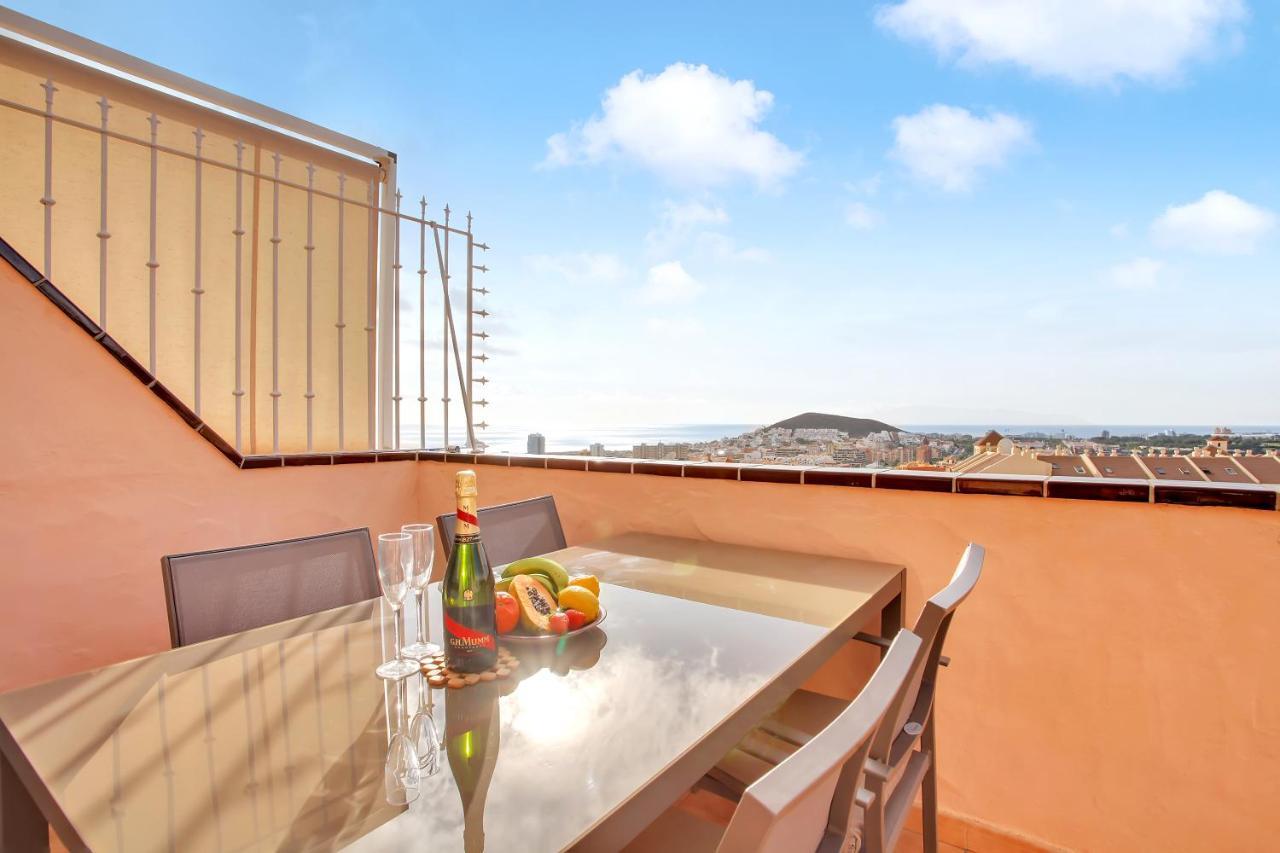 Top Floor, Sea View, Huge Terrace, Heated Pool, Garage Лос-Крістіанос Екстер'єр фото